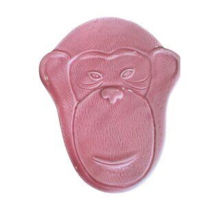 imm Living Carousel Monkey Head Trinket Dish – Pink – Designer Meiji Lee